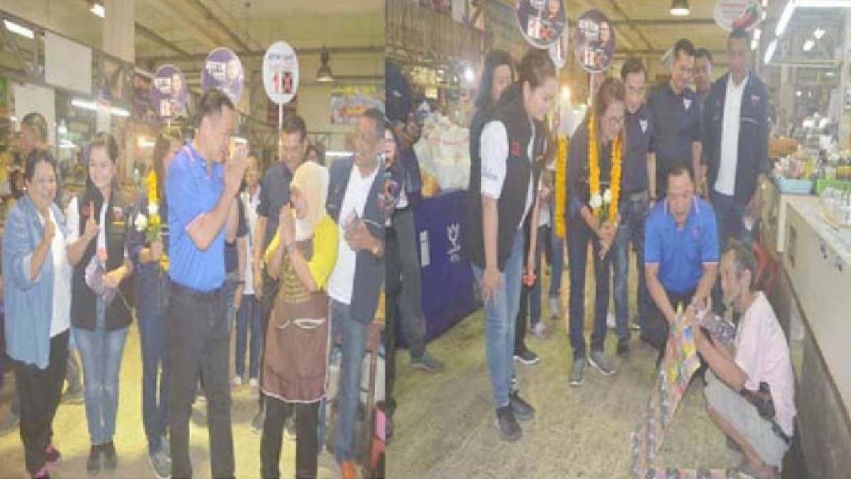กระแสเปลี่ยนกระหึ่ม “อนุทิน” นำทีมภูมิใจไทยลุยหาเสียงตลาดสดคูขวางเมืองคอน สุดประทับใจนั่งคุยช่วยซื้อฝอยขัดหม้อชายชราไม่สมประกอบโดยไม่ถือตัว