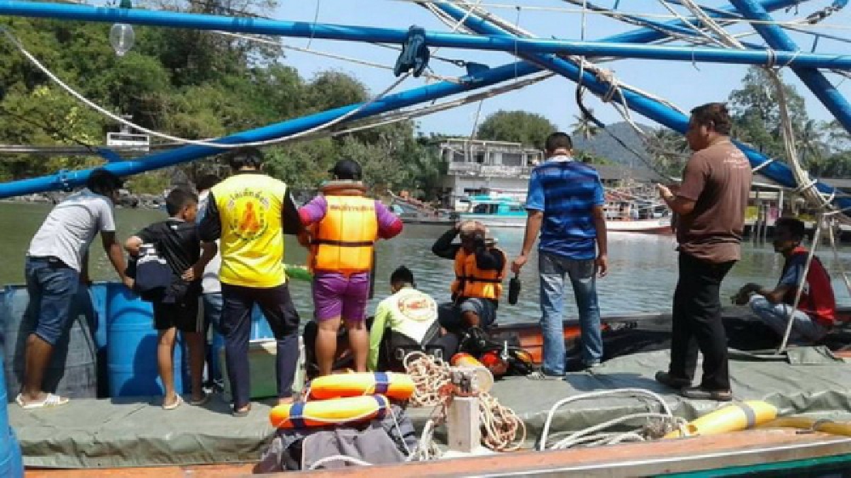 พบแล้ว ร่างลูกเรือประมงพลัดตกเรือลงจมคลองขนอม นาน 2 วัน
