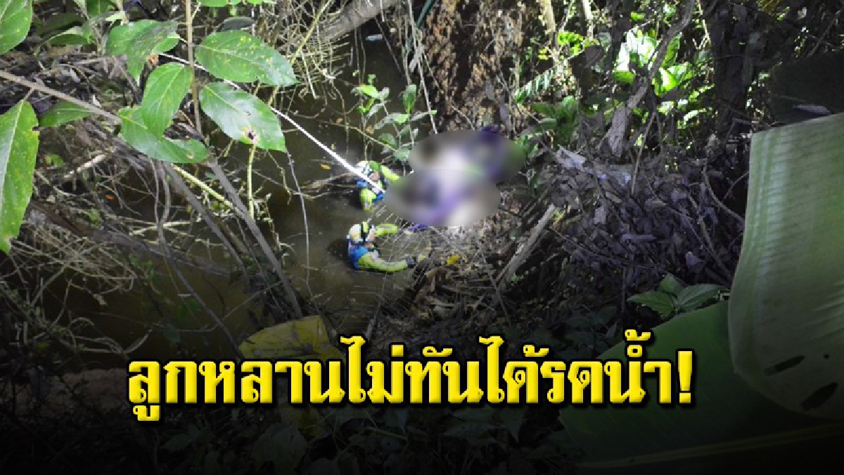 อากาศร้อนจัด เฒ่า 92 ปี เดินคลายร้อน พลัดตกสระร้างดับอนาถ