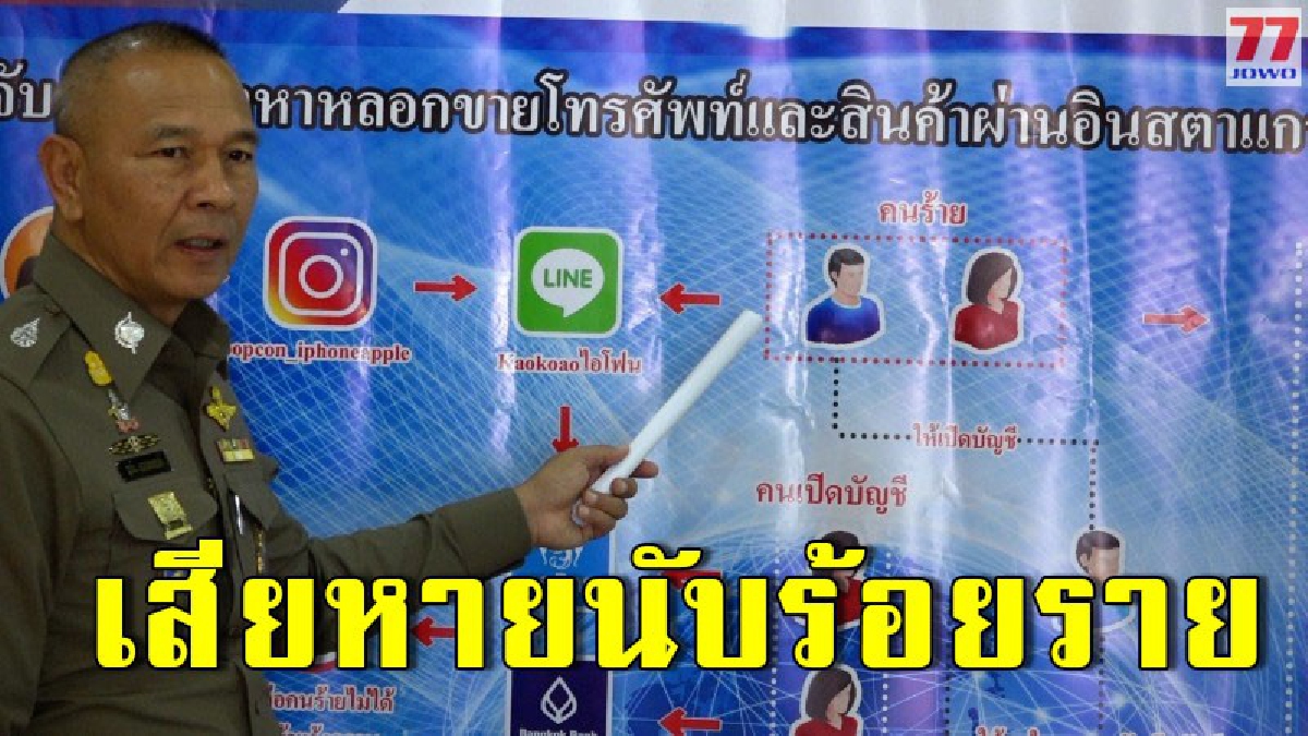 บุกจับ หนุ่มพร้อมแฟนสาว หลังร่วมหัวกันขายของออนไลน์ พร้อมพบผู้เสียหายมากกว่า 100 ราย