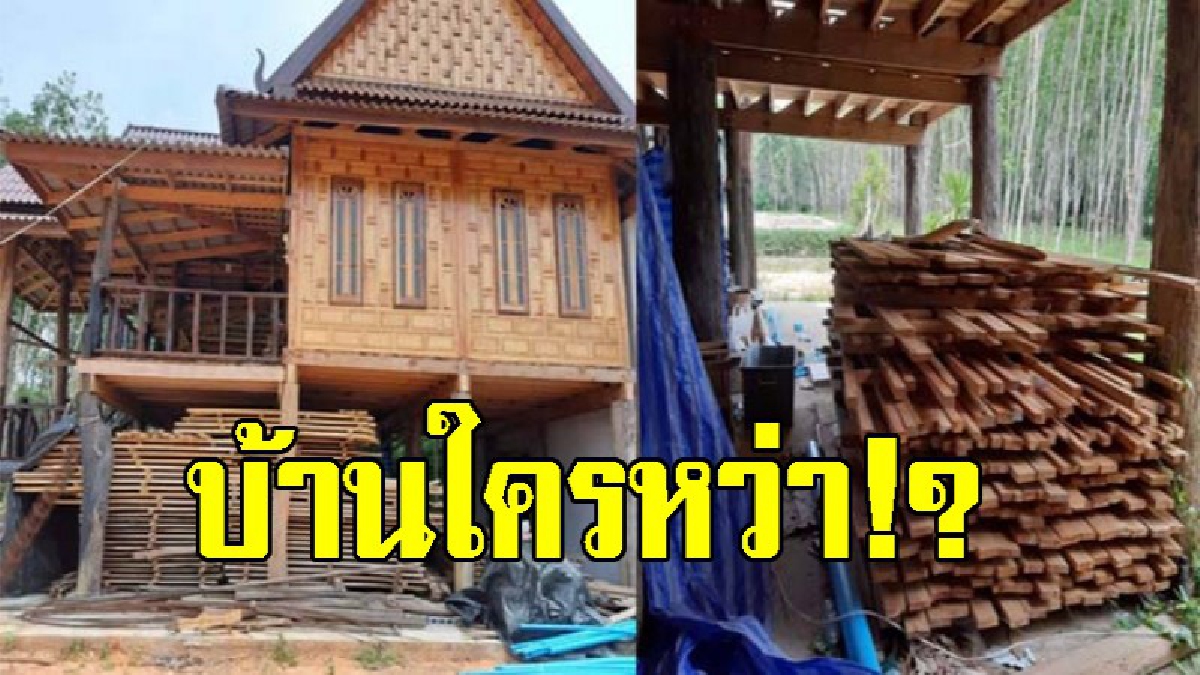 ยังไม่เจอเจ้าของ ชาวบ้านร้องป่าไม้ตรวจสอบบ้านไม้สุดหรู แฉขบวนการค้าไม้เถื่อนป่าเขานางนอน
