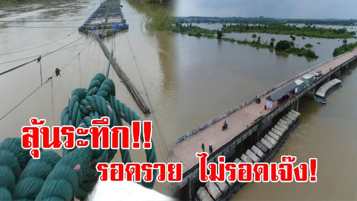 รอดรวย ไม่รอดเจ๊ง!!ผู้เลี้ยงปลากระชังเสริมเชือกมัดแน่น ความแข็งแรงรับน้ำสงครามไหลเชี่ยว ปลาทับทิมนับล้านตัว สุดลุ้นจะเอาอยู่หรือไม่ (ชมคลิป)