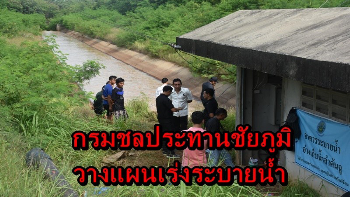 กรมชลประทานชัยภูมิ วางแผนระบายน้ำ หวั่นพายุลูกใหม่ มาวาร์ กระทบไทย ซ้ำรอยเซินกา