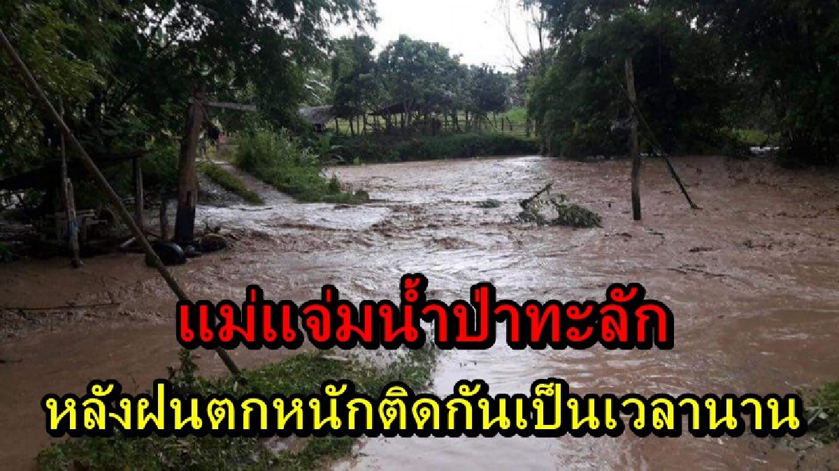 ด่วน!! น้ำป่าทะลักแม่แจ่ม หลังฝนตกหนักติดกันเป็นเวลานาน ประชาชนรีบข้นย้ายสิ่งของหนีน้ำ