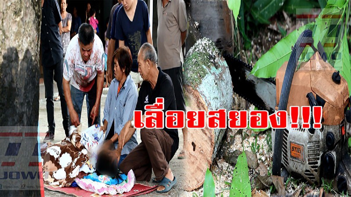 ไม่คิดว่าจะเกิดเหตุการณ์แบบนี้!! สามีร่ำไห้ ช่วยกัน 2 คนกับภรรยา ใช้เลื่อยไฟฟ้าตัดไม้ เกิดพลาด ตัดคอภรรยาดับ!! (มีคลิป)