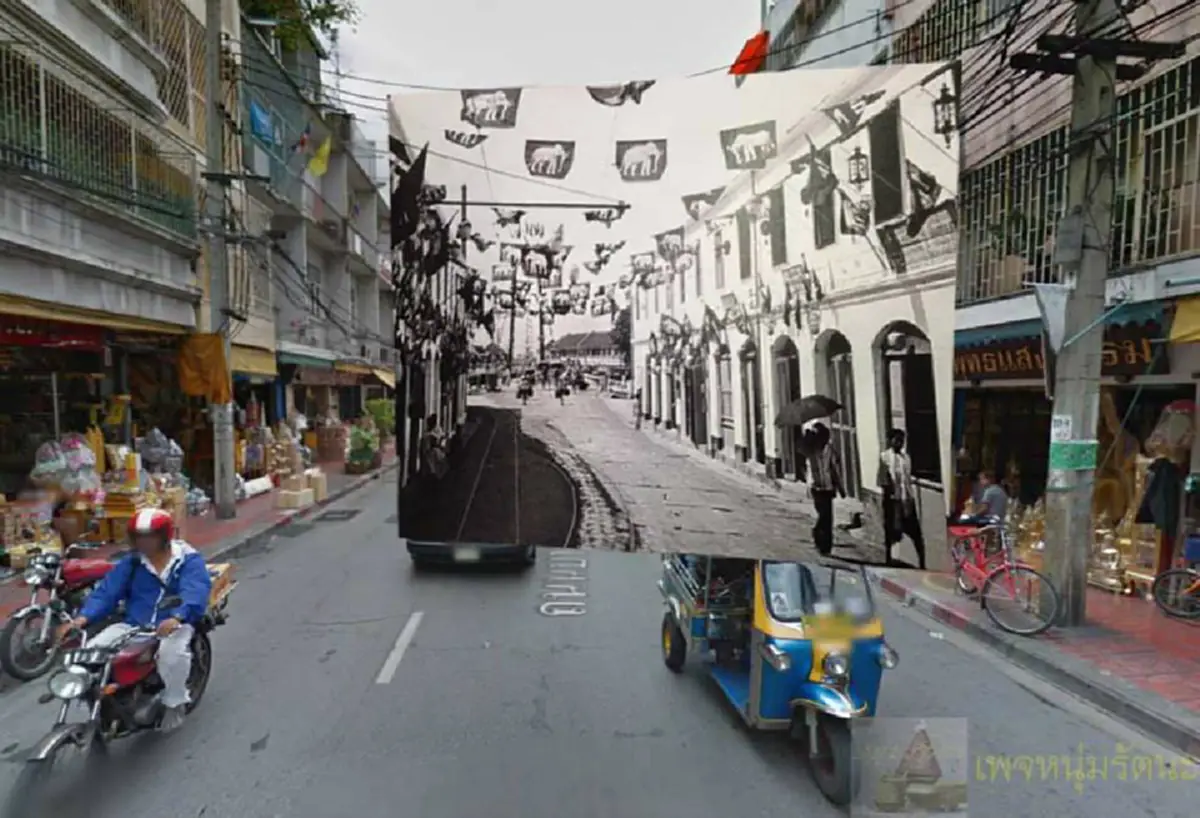 เปิด14ภาพ เมื่อมีผู้นำเงาอดีตมาซ้อนภาพปัจจุบันของ กรุงเทพมหานคร เลอค่าหาชมยากจริงๆ (ชมภาพ)