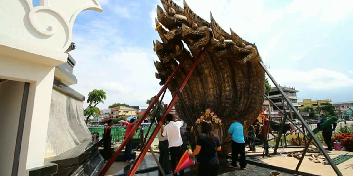 รู้จักกับพญาศรีสัตตนาคราช ที่มาของแลนด์มาร์กแห่งใหม่ นครพนม หลวงปู่คำพันธ์เล่าไว้ สนุกมาก