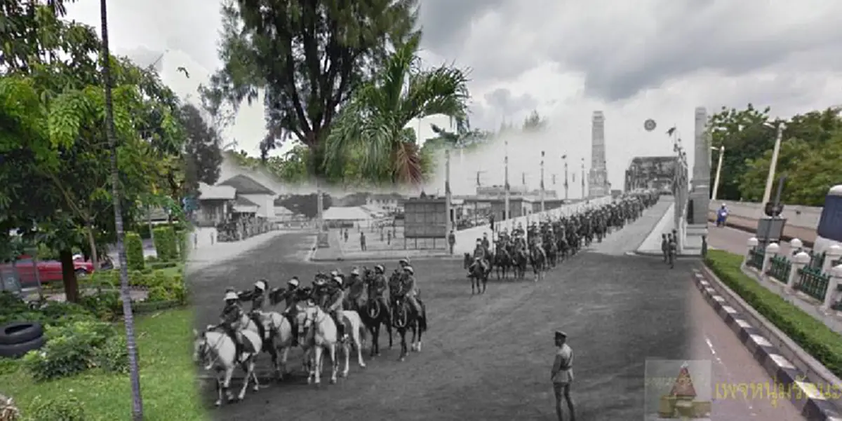 เปิด14ภาพ เมื่อมีผู้นำเงาอดีตมาซ้อนภาพปัจจุบันของ กรุงเทพมหานคร เลอค่าหาชมยากจริงๆ (ชมภาพ)