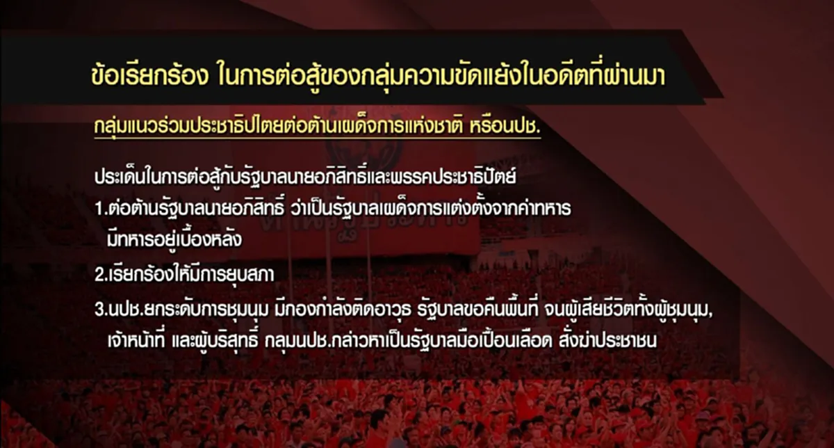 จะปรองดองอย่างไร!? เมื่อโจทย์ความขัดแย้งต่างกันสุดขั้ว (รายละเอียด)