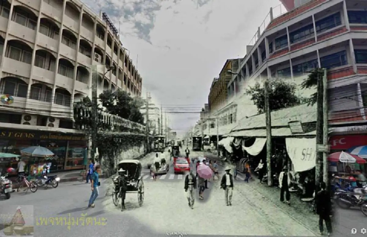 เปิด14ภาพ เมื่อมีผู้นำเงาอดีตมาซ้อนภาพปัจจุบันของ กรุงเทพมหานคร เลอค่าหาชมยากจริงๆ (ชมภาพ)