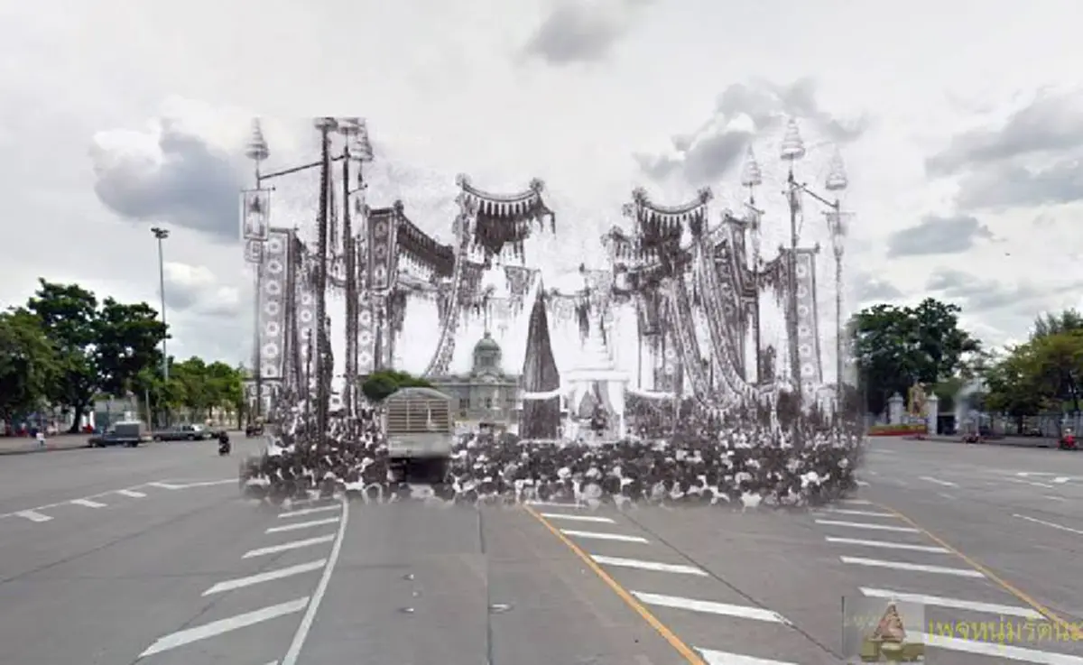 เปิด14ภาพ เมื่อมีผู้นำเงาอดีตมาซ้อนภาพปัจจุบันของ กรุงเทพมหานคร เลอค่าหาชมยากจริงๆ (ชมภาพ)