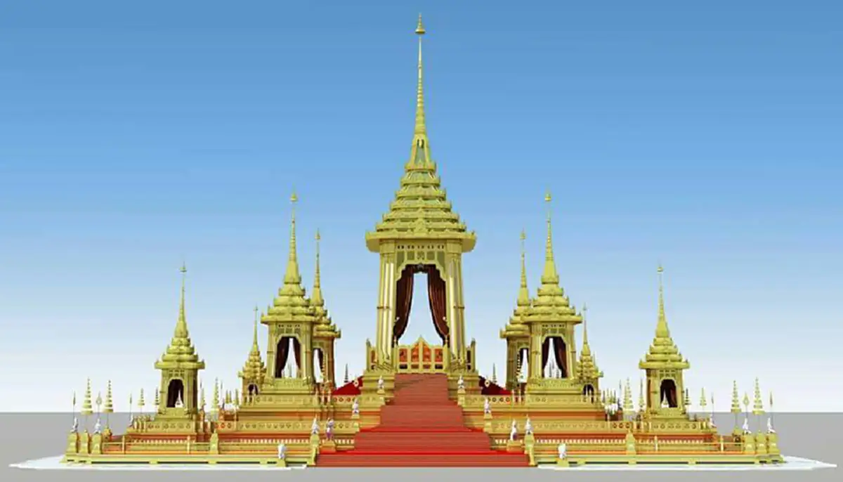 งดงาม !! ชมภาพ 3 มิติ "พระเมรุมาศ" โดยสำนักสถาปัตยกรรม กรมศิลปากร ขณะการจัดทำหนังสือที่ระลึกเตรียมพิมพ์ 5 ล้านเล่มแจกงานถวายพระเพลิงพระบรมศพ