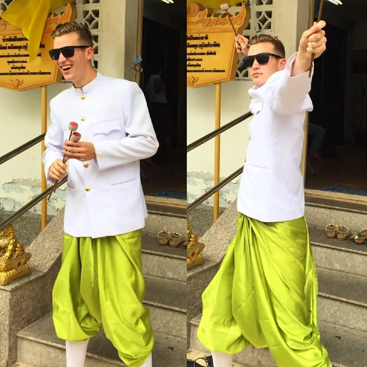 รู้แล้ว ยามหล่อศรีนครินทร์ ที่แท้เป็นครูสอนภาษา