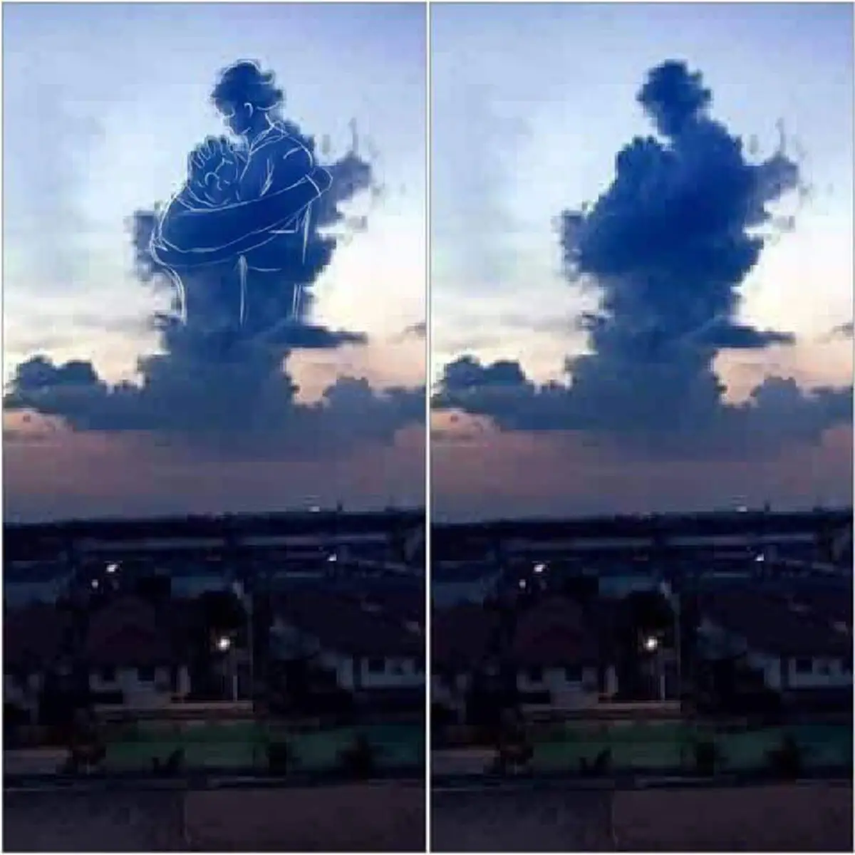 เผยภาพลายเส้น จากปรากฏการณ์บนท้องฟ้า สู่จินตนาการที่ทำเอาน้ำตาคลอ สมเด็จย่ามารับพ่อหลวง ร.9