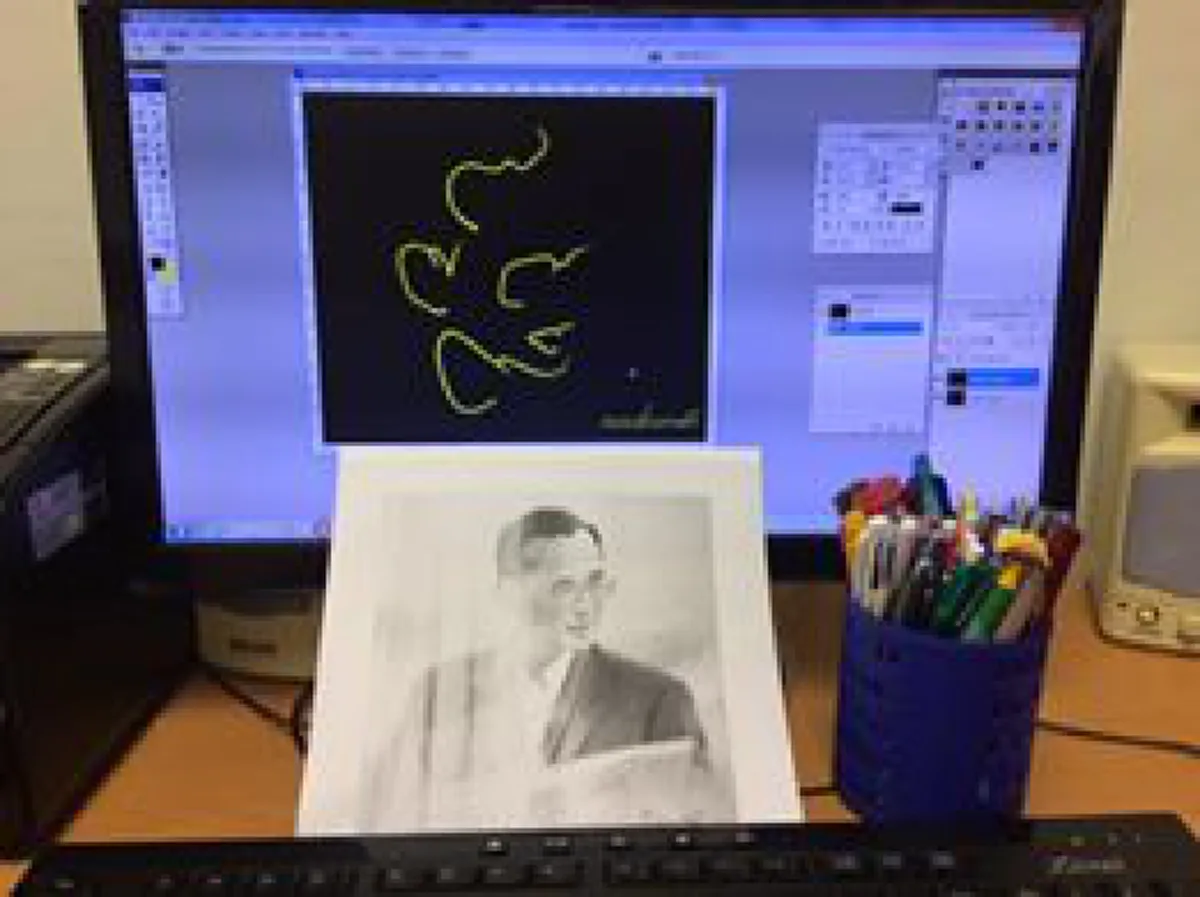 โซเชียลแห่แชร์!! "หมอแล็บแพนด้า" วาดภาพพระบรมสาทิสลักษณ์ "ในหลวง" ด้วยเลข ๙ เพียงเลขเดียว!!