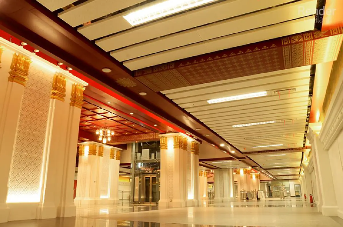 อภิมหาอลังการ!!! ชมภาพภายในสถานีสนามไชย รถไฟฟ้าสายสีน้ำเงินส่วนต่อขยาย หรูหรา ราวกับเดินอยู่ในพระราชวังมีโอกาสต้องไปขึ้นสักครั้งหนึ่งในชีวิต