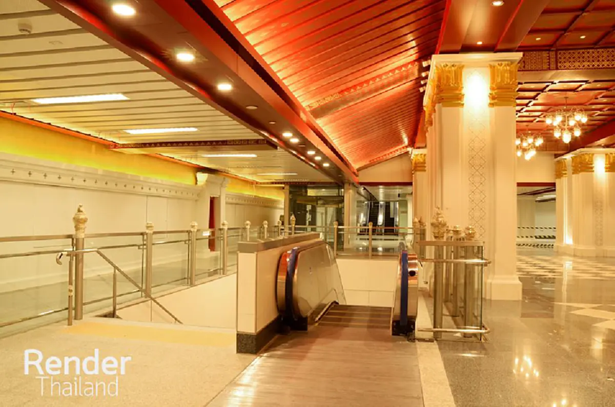 อภิมหาอลังการ!!! ชมภาพภายในสถานีสนามไชย รถไฟฟ้าสายสีน้ำเงินส่วนต่อขยาย หรูหรา ราวกับเดินอยู่ในพระราชวังมีโอกาสต้องไปขึ้นสักครั้งหนึ่งในชีวิต