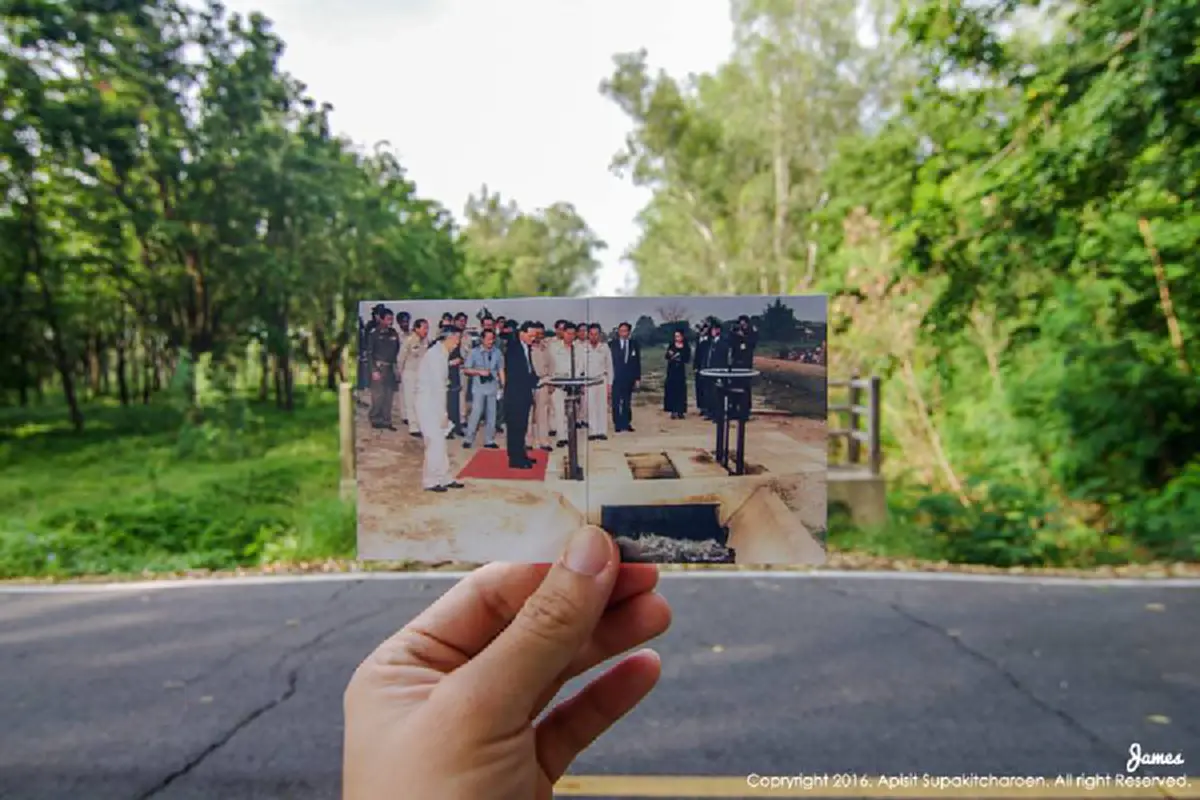 แชร์สนั่น!! "ช่างภาพหนุ่ม" เดินทางตามรอย พระบรมฉายาลักษณ์ ในหลวง ร.9 บันทึก 11 สถานที่จริง "ที่ที่พ่อไป"