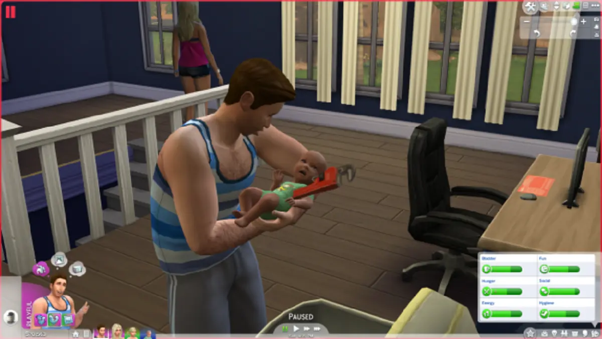 สุดฮา !! ภาพคุณพ่อคุณแม่ในเกมส์ The sims ในตำนาน กับวิธีการเลี้ยงลูกแบบแปลกๆ แบบนี้ก็ได้หรอ ?? (ชมภาพ) 