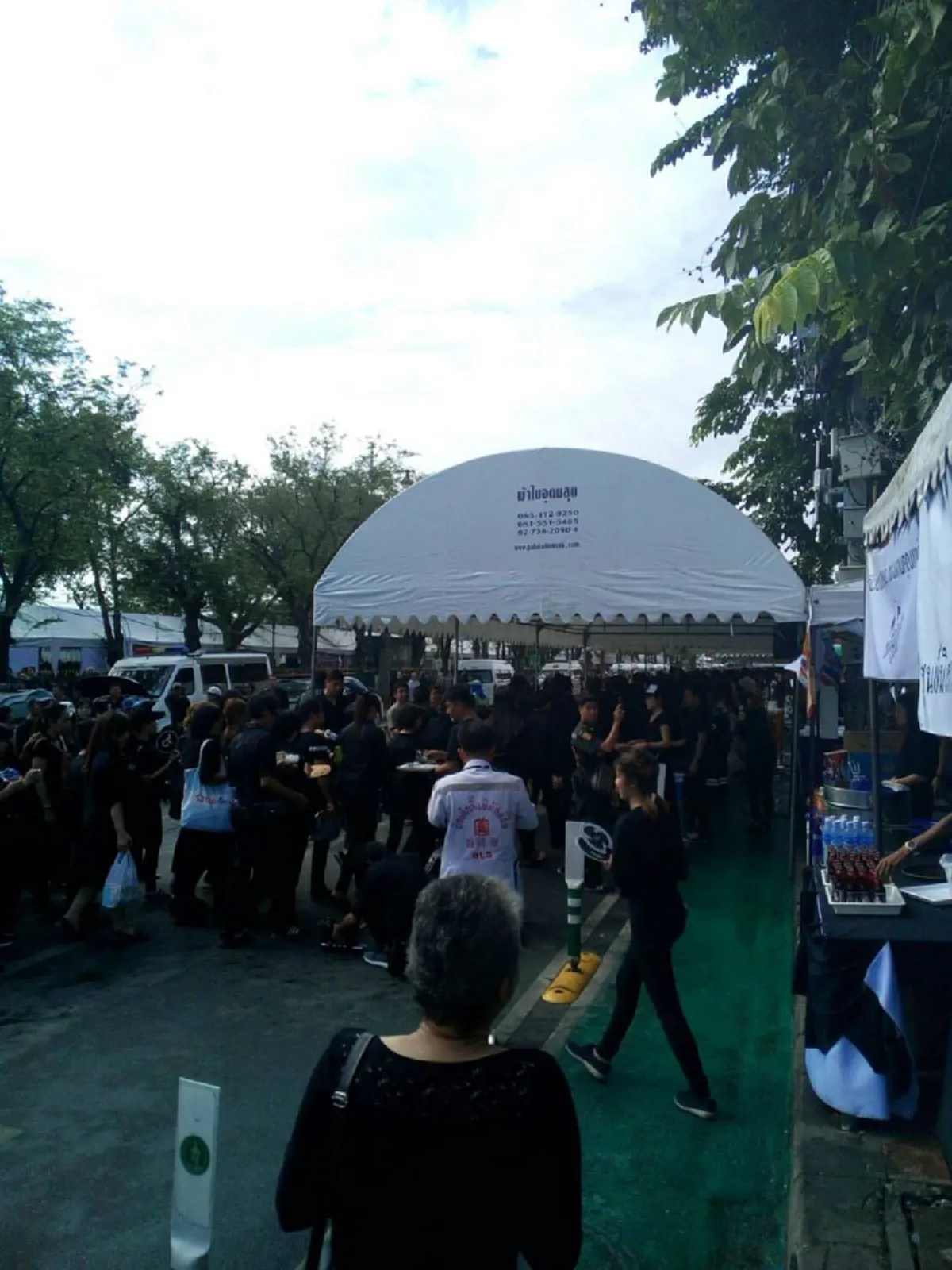 ทั่วโลกต้องประจักษ์ !!! คนไทย ใจหนึ่งเดียวกัน หลั่งไหลถวายอาลัย  ร้องเพลงสรรเสริญ แน่นรอบสนามหลวง (มีภาพ)