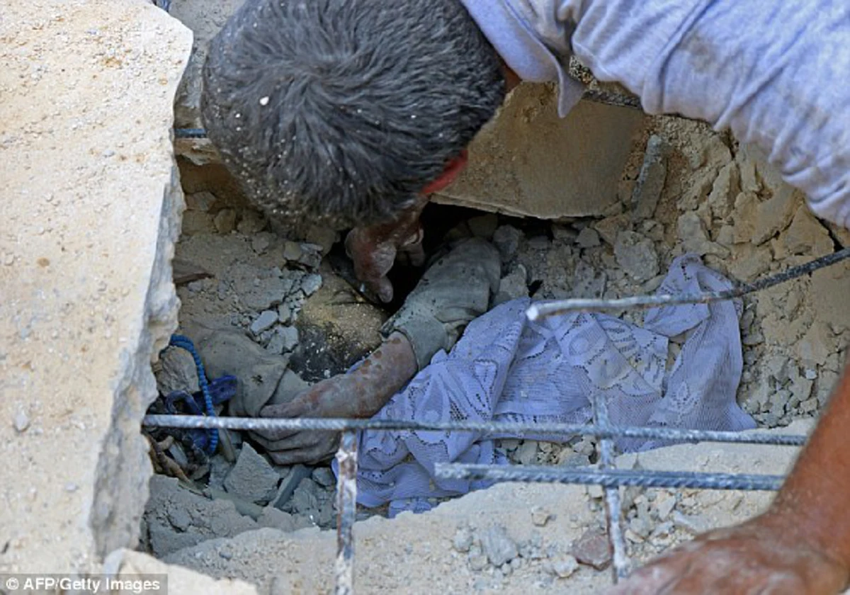 เหยื่อสงคราม! ภาพสะเทือนใจเด็กซีเรียติดใต้ซากตึกหวิดไม่รอด หลังกองทัพรัสเซียทิ้งระเบิดเมืองอะเลปโป (Thai/Eng)