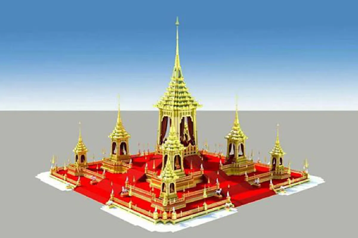 งดงาม !! ชมภาพ 3 มิติ "พระเมรุมาศ" โดยสำนักสถาปัตยกรรม กรมศิลปากร ขณะการจัดทำหนังสือที่ระลึกเตรียมพิมพ์ 5 ล้านเล่มแจกงานถวายพระเพลิงพระบรมศพ