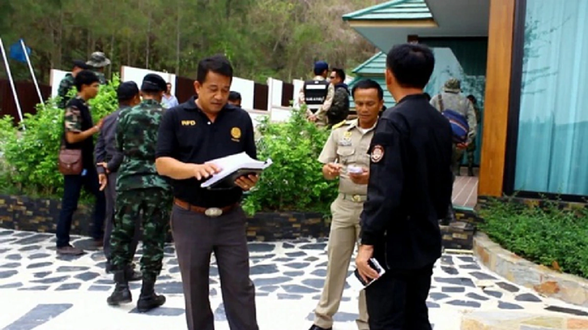 บุกจับรีสอร์ตหรู10แห่งรุกป่ารอบอ่างเก็บน้ำห้วยท่าเคยบ้านบึง จ.ราชบุรี
