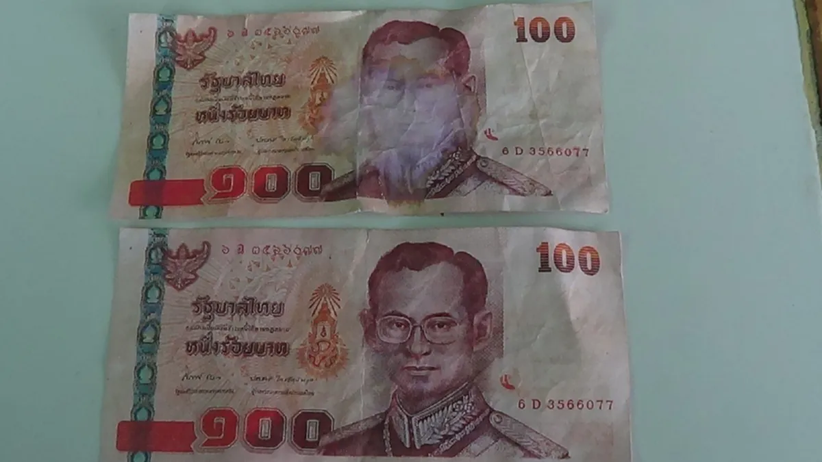 พ่อค้าแม่ค้าต้องระวัง!!!แบงค์ 100 ปลอมระบาดหนักก่อนรับมาต้องระวัง เลขนี้!หมวดนี้ปลอม!!(มีคลิป)