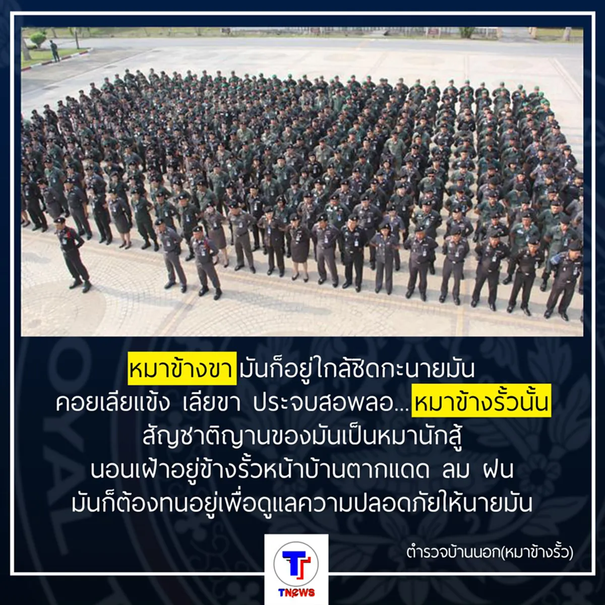 ว่อนเน็ต!!!...เรื่องเล่าของ "หมาข้างรั้ว" กับการปฏิรูปตำรวจ ขจัด "หมาข้างขา"???