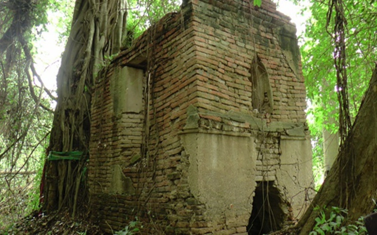 OMG!! พบวัดร้างอายุหลายร้อยปีซุกกลางดงไม้เขตรอยต่ออ่างทอง-อยุธยา สุดสลด! เมื่อเจอพระพุทธรูปสถาพแบบนี้