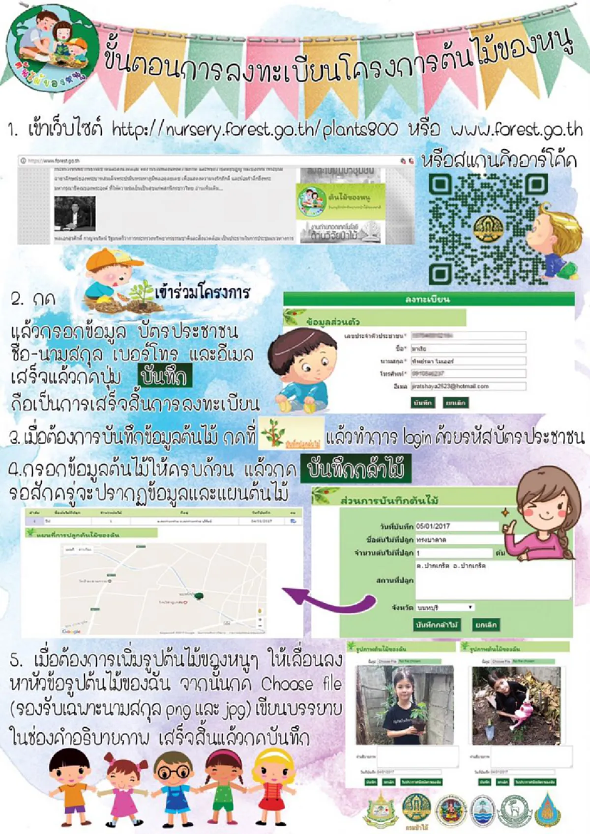 เตรียมตัวให้พร้อม!!! ทส.เตรียมแจก กล้าไม้ฟรี 2,000 ต้น และร่วมปลูกต้นไม้ประจำตัว ต้นไม้ของหนู (My Tree) วันเด็กปีนี้ที่ทำเนียบรัฐบาล
