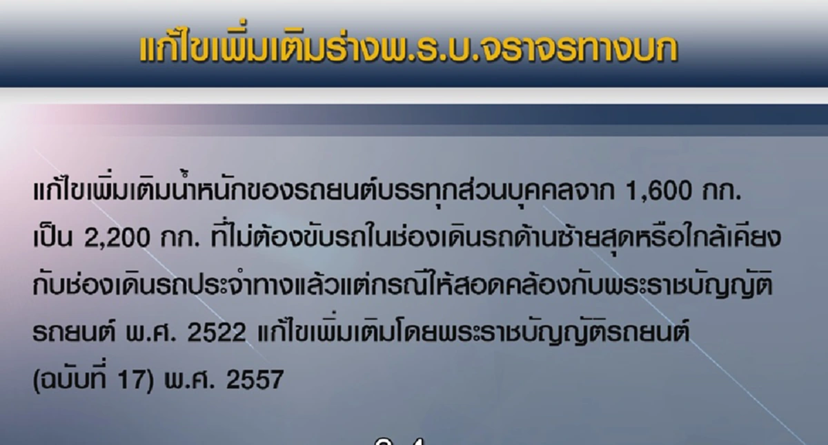 เจอของหนัก !!! ผู้ขับขี่รถฟังไว้ รัฐเอาจริง แจกแจงเป็นข้อๆ แหกกฎจราจร เพิ่มโทษ  (มีคลิป)