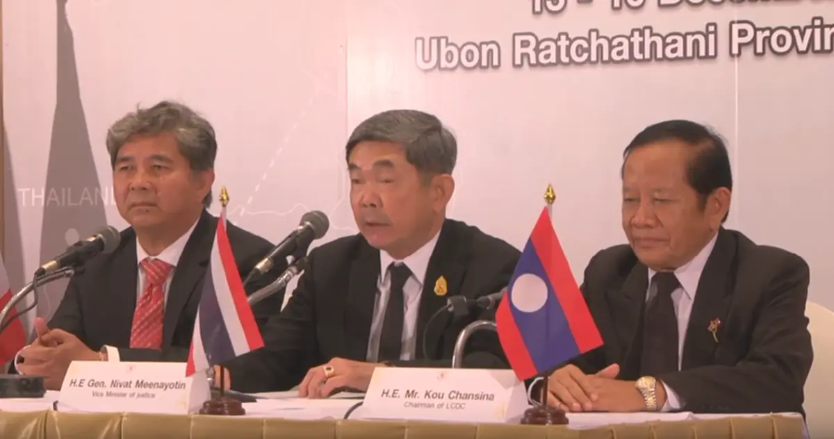 ไทยจัดการประชุมระดับรัฐมนตรี 3 ประเทศ ไทย-ลาว-กัมพูชา ร่วมกันปฎิบัติการปราบปราม แก้ไขปัญหายาเสพติด กลุ่มแม่น้ำโขงตอนล่าง