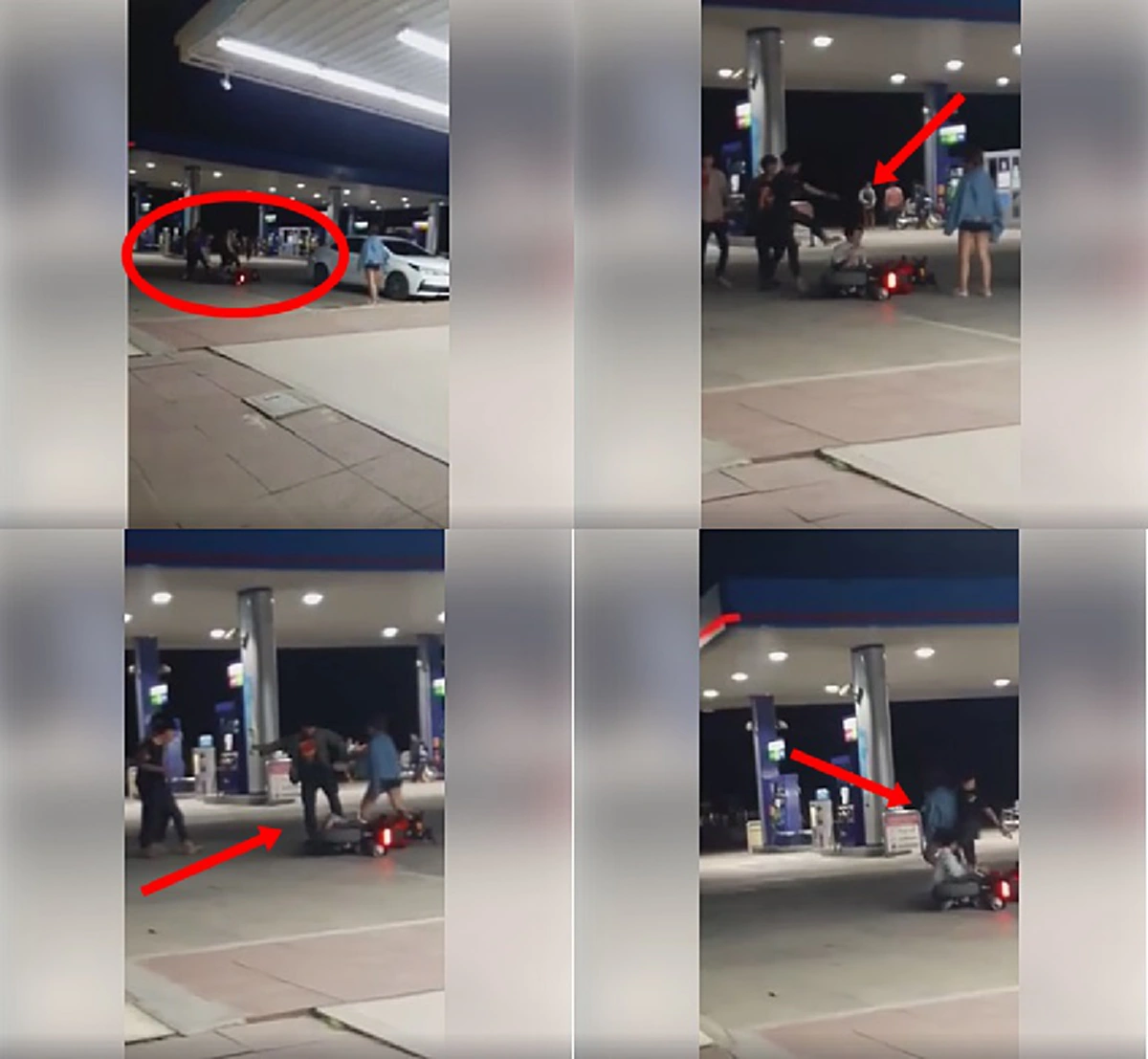 โคตรถ่อย!! "โจ๋หมาหมู่" รุมกระทืบอริ สลบเหมือดคาปั๊มดัง ทั้งที่เหยื่อไม่ตอบโต้ ชาวเน็ตแห่ด่ายับ!! (มีคลิป) 