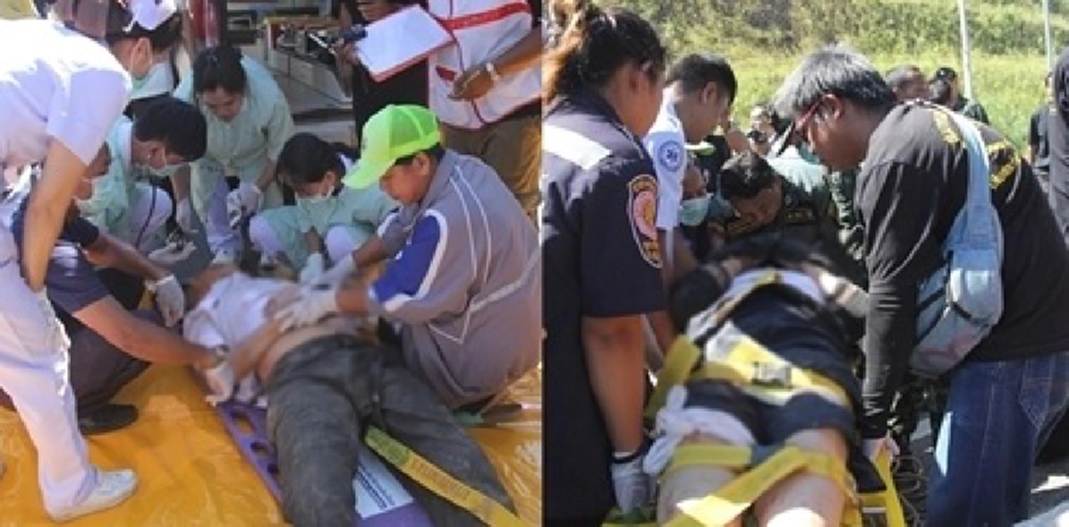 อุบัติเหตุเศร้า!!! ทัวร์ท่องเที่ยวจากกทม.ชนแบริเออร์แฉลบหลุดโค้งตกเหวเขาพลึงจ.อุตรดิตถ์ตายสยองกว่า10เจ็บอีกอื้อ