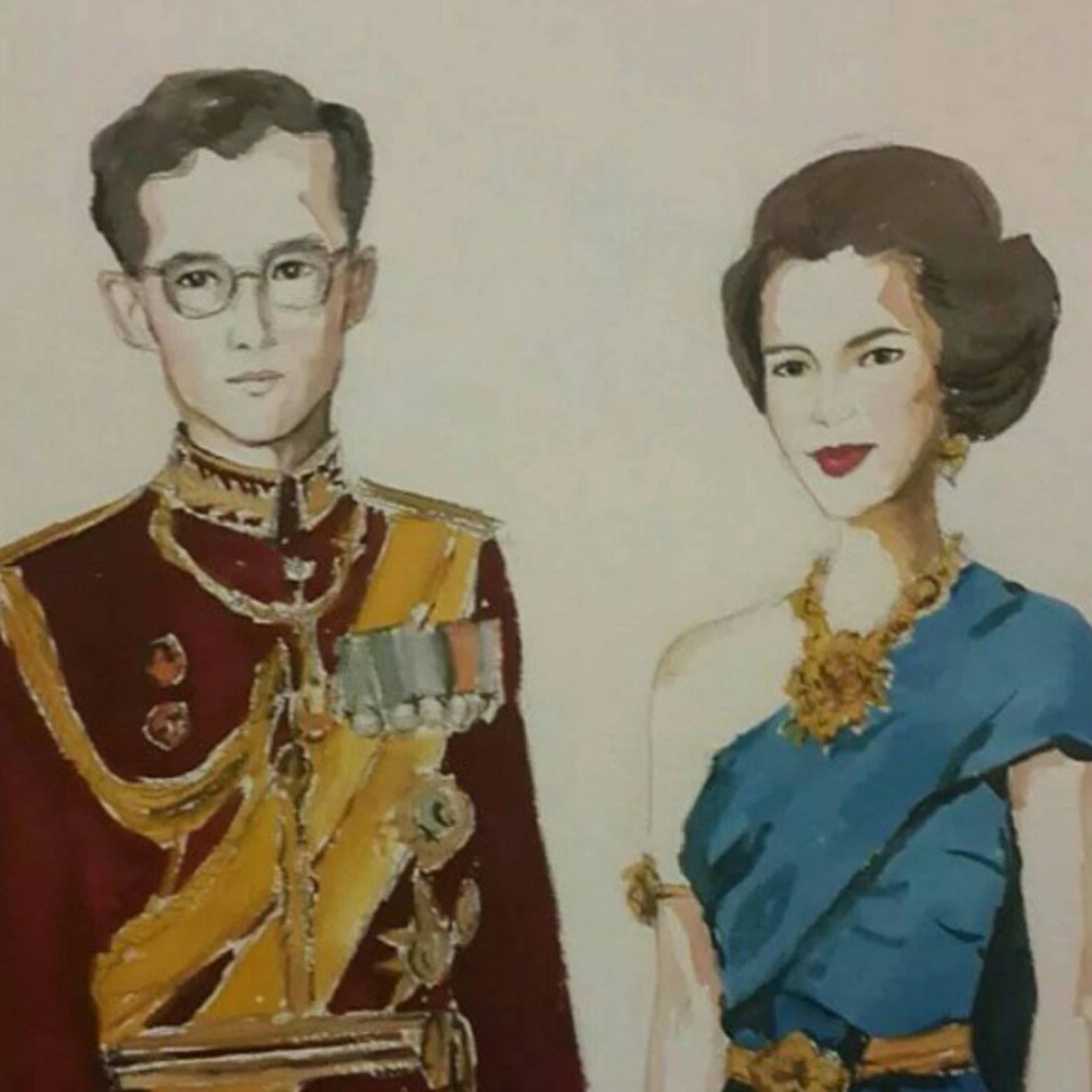 "เหมี่ยว ปวันรัตน์"  วาดภาพพระบรมฉายาลักษณ์พ่อหลวงของประชาชนชาวไทย 