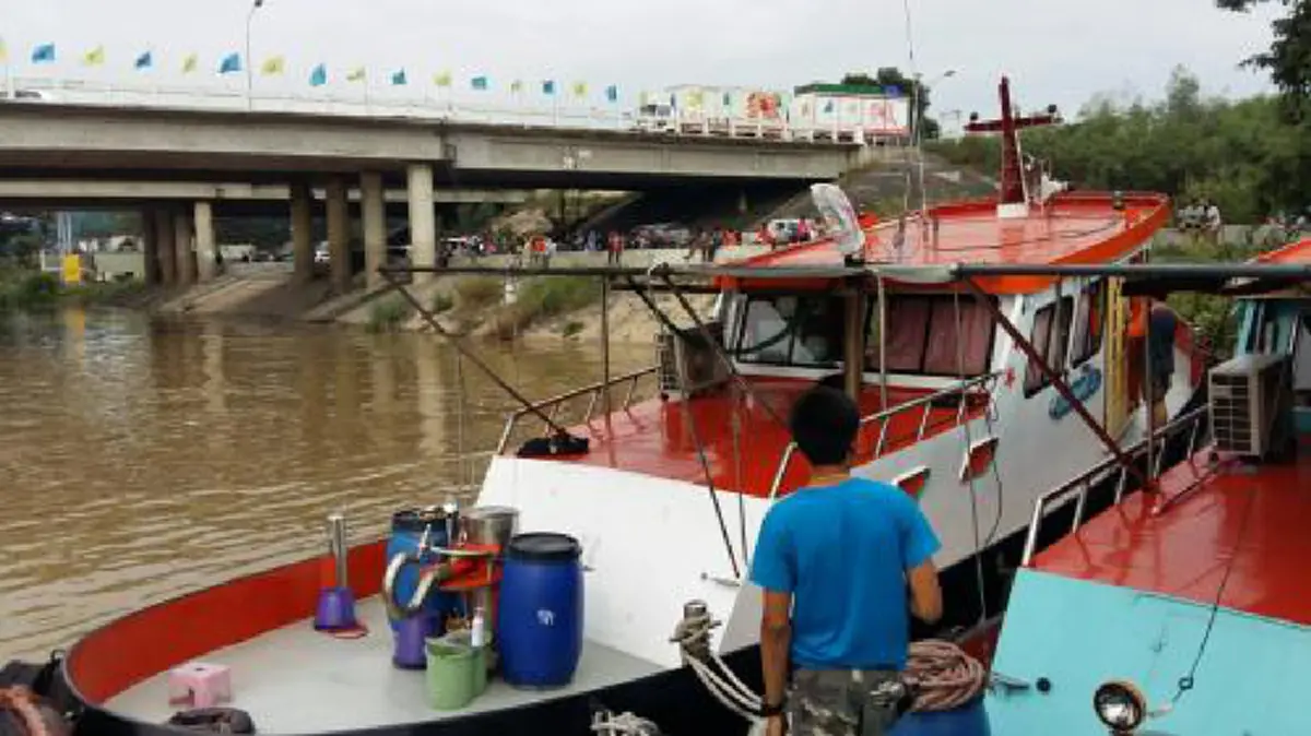 เปิดเดินเรือตามปกติแล้ว หลังกู้เรือลากจูง ภ.สิทธิชัย 5 ที่จมกลางแม่น้ำป่าสักสำเร็จ