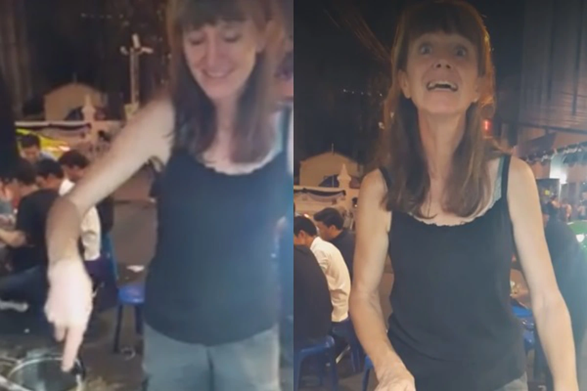 น่าร๊ากอ่ะ..!!! คลิปสาวลอนดอนยืนขายผัดไทยอวดสำเนียงอีสานคล่องปรื๋อ ทำชาวเน็ตปลื้มใจทั้งแชร์ทั้งไลค์ (ชมคลิป)