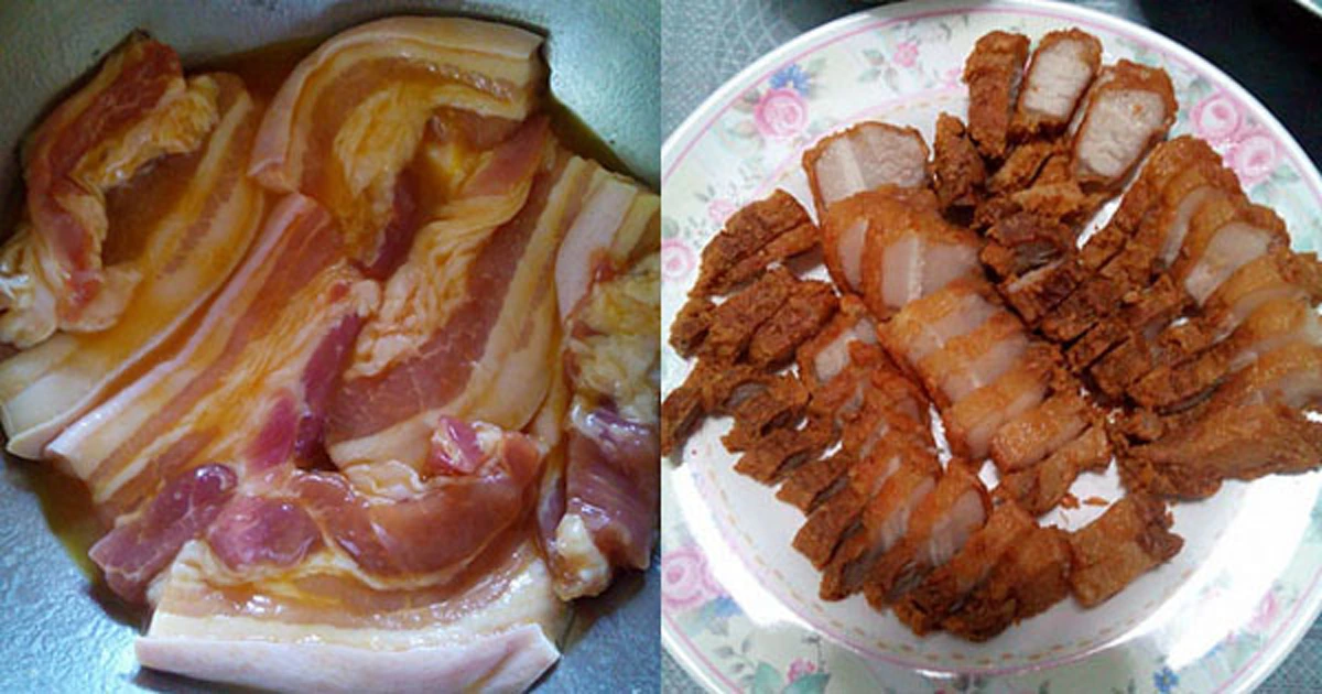 เห็นเเล้วน้ำลายไหล!! แจกสูตรทำหมูสามชั้นทอดให้กรอบนอกนุ่มใน!! ทำกินก็ได้ ทำขายก็รวย ไปดูวิธีทำกัน(คลิป)