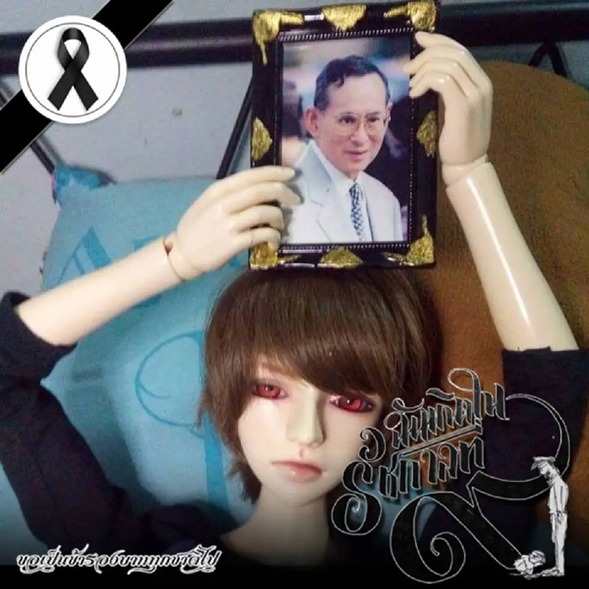 สุดประทับใจ!พสกนิกรสายฟิกเกอร์ สร้างสรรค์ภาพถ่ายถวายความอาลัยชาวเน็ตแห่ชื่นชม