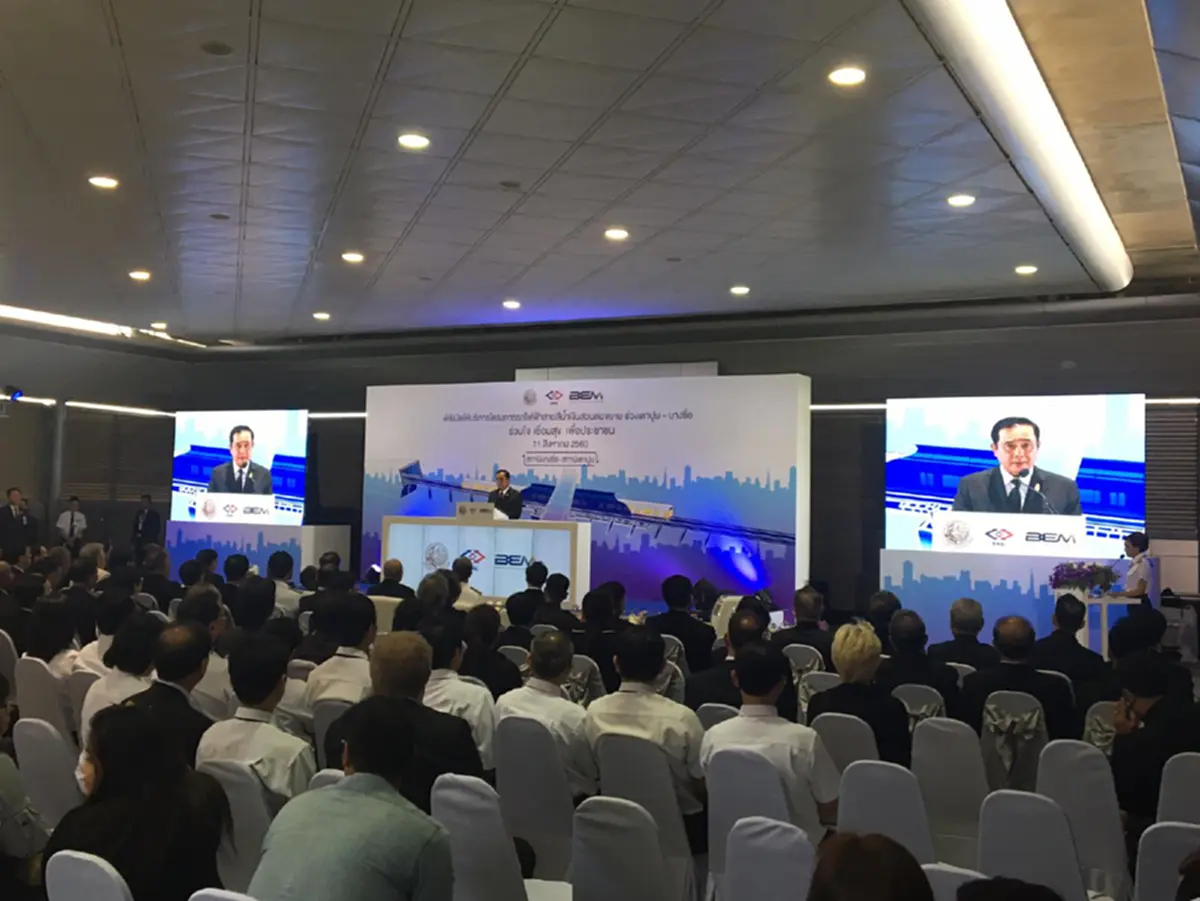ประยุทธ์ขายฝันผุด"โมโนเรล"  แก้รถติดทั่วกรุงฯ หลังเปิดการเชื่อมต่อรถไฟฟ้าสายสีน้ำเงินกับสายสีม่วง ช่วง"บางซื่อ-เตาปูน"