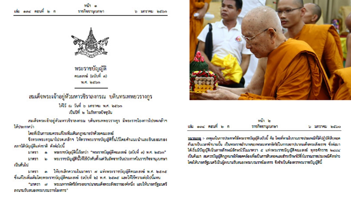 สมเด็จพระเจ้าอยู่หัวมหาวชิราลงกรณ รัชกาลที่ 10 โปรดเกล้าฯ แต่งตั้งสมเด็จพระมหามุนีวงศ์เป็น สมเด็จพระสังฆราชองค์ที่ 20 และรอสถาปนา 12กพ.นี้