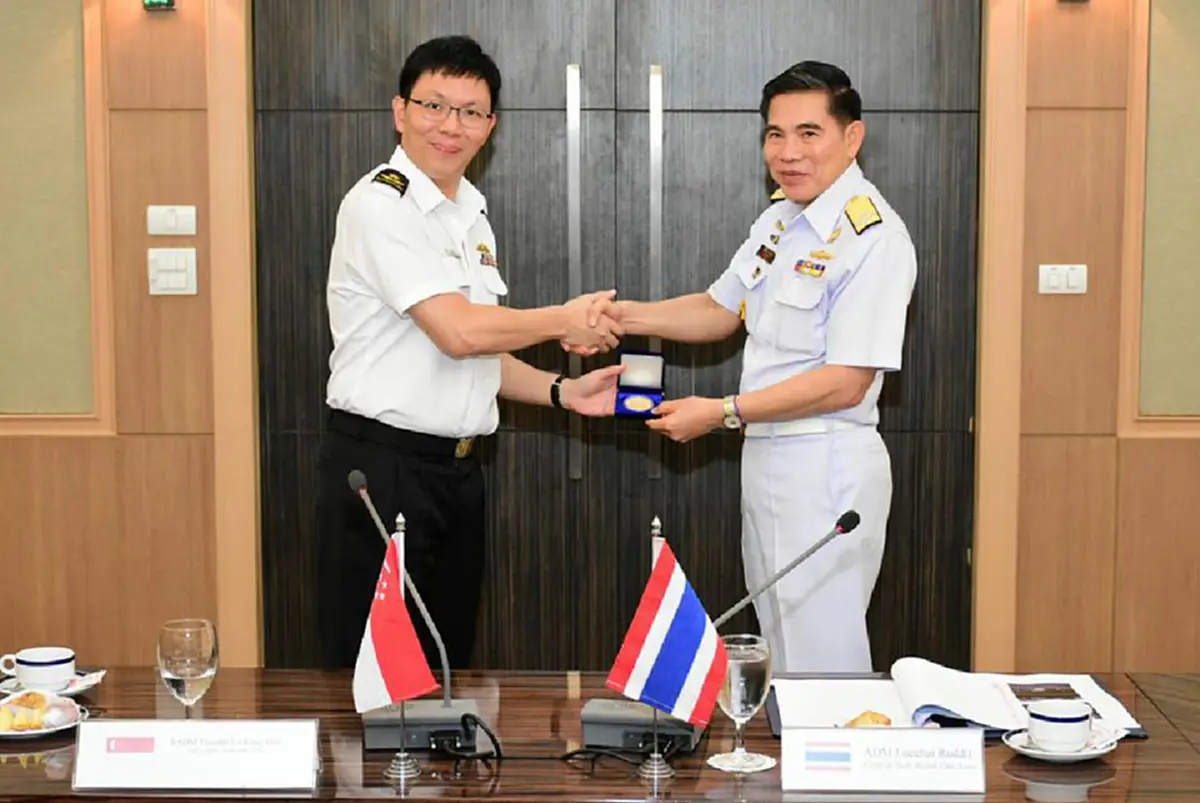 กระชับความสัมพันธ์!! เสนาธิการทหารเรือสิงคโปร์ เดินทางมาไทย ประชุมเรื่องหลักความปลอดภัยในการปฏิบัติการเรือดำน้ำ