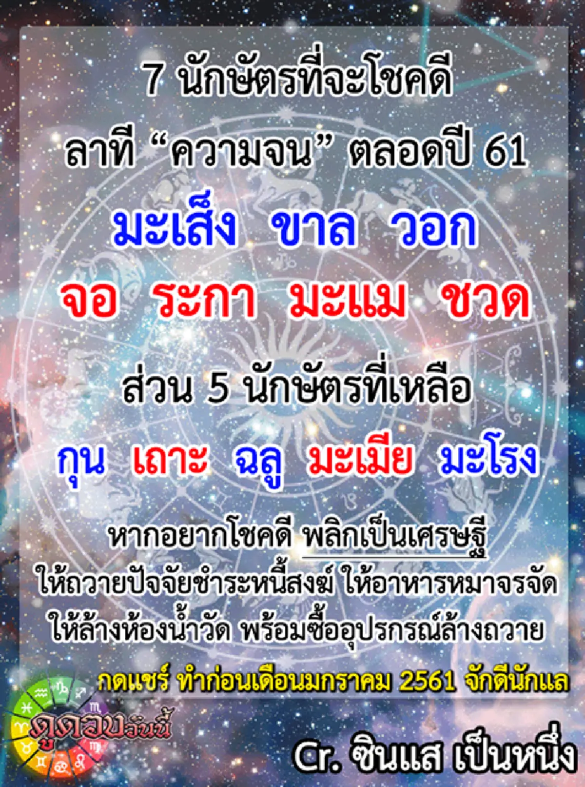 ลาทีความจน!! หากอยากโชคดี พลิกเป็นเศรษฐี เช็คด่วนนักษัตรที่จะโชคดีตลอดปี 2561