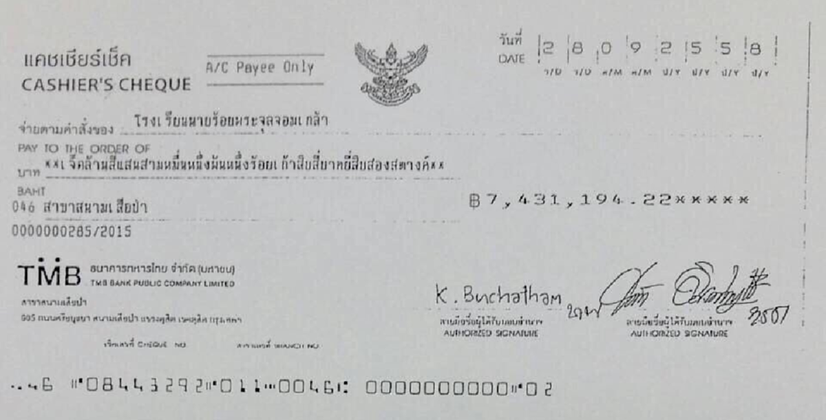 พระมหากรุณาธิคุณเป็นล้นพ้น!!"สมเด็จพระเทพฯ"ทรงมอบเงินเดือน26 ล้านบาท ของพระองค์ พร้อมดอกเบี้ย ให้ รร.นายร้อย จปร.