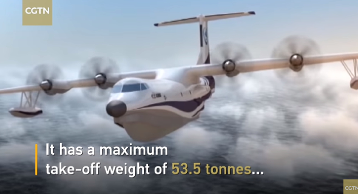 *ยิ่งใหญ่อลังการ!!! แดนมังกรทุ่มสุดตัว เปิดตัวเครื่องบินสะเทินน้ำสะเทินบกลำใหญ่ที่สุดในโลก (ชมคลิป)