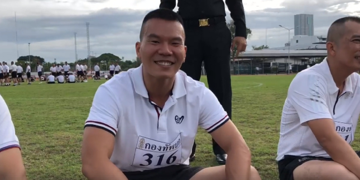 ยิ้มหล่อเลย หมอภาคย์เข้าทดสอบร่างกายผบ.กองพัน วิดพื้น ซิทอัพ ผ่านเกณฑ์ 100%