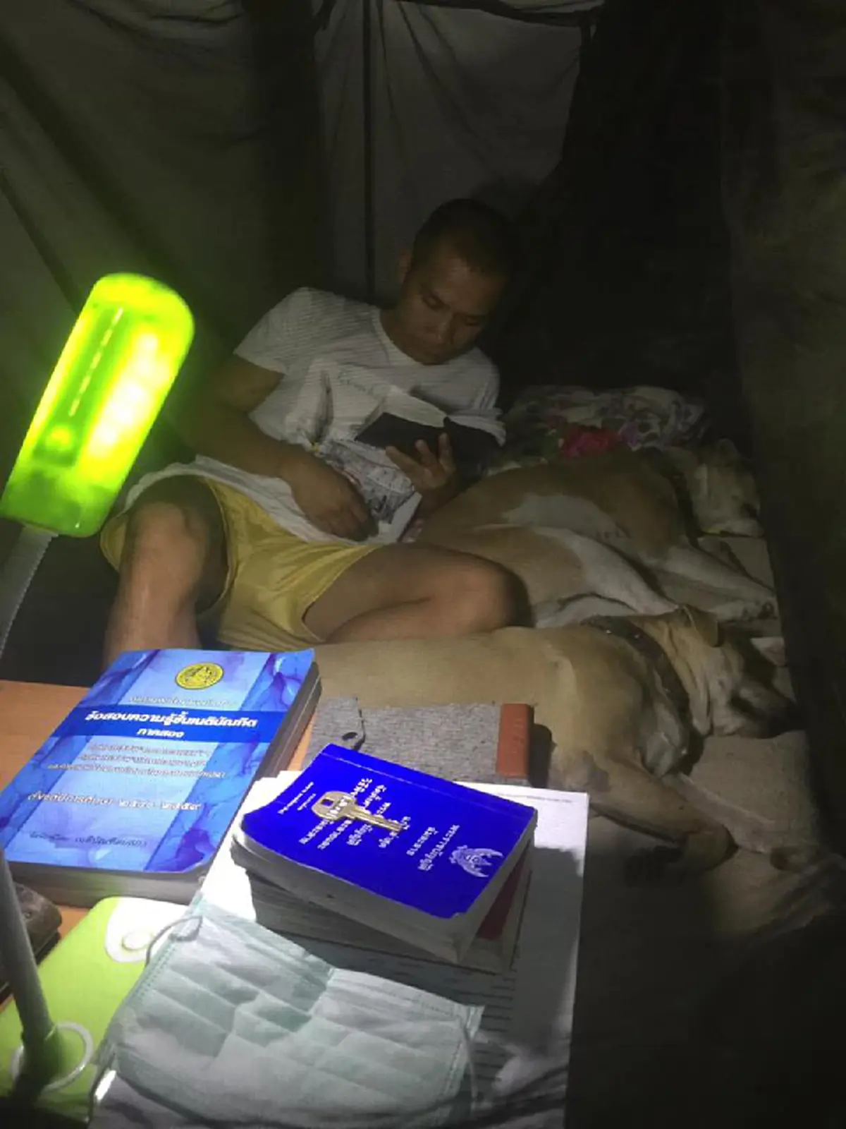 หนุ่มเรียนกฎหมาย เปลี่ยนความน่าเบื่อในการท่องจำจับสุนัขคู่ใจ มานั่งอ่านด้วยกัน ชาวเน็ตเห็นต่างอมยิ้ม(คลิป)