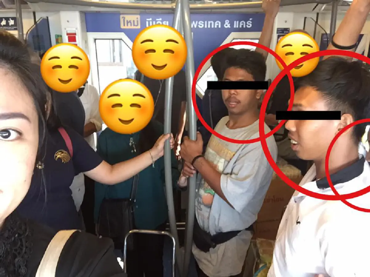 มารยาทน่ะ มีไหม!!? สาวโพสต์เดือด เจอ “กลุ่มเด็กสุดกร่าง” เสียงดังบนรถไฟฟ้า ก่อนสุดจะทน ตักเตือนไปแต่กลับเจอทำกิริยาสุดยี้ใส่!!?