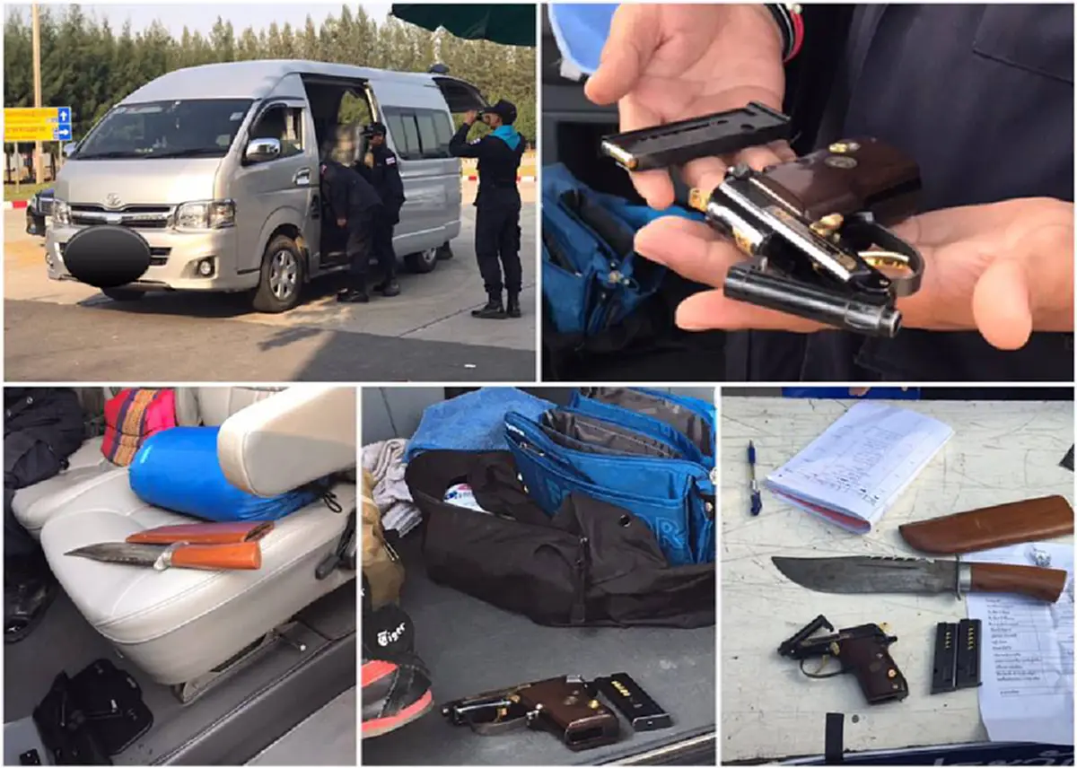 ผงะ !!! ดีเอสไอเปิดเผยภาพถ่าย รถศิษย์ธรรมกายพก "อาวุธปืน-มีด" เพียบ !!!